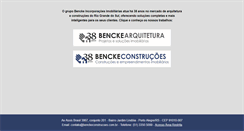 Desktop Screenshot of benckeconstrucoes.com.br