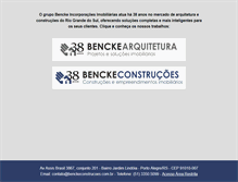 Tablet Screenshot of benckeconstrucoes.com.br